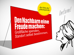 Plakatespende zur Landtagswahl