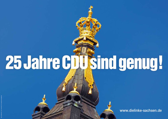 Großfläche: "25 Jahre CDU sind genug"