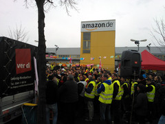 Streik bei Amazon Leipzig