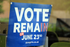 Foto: Toby Scott, "Vote Remain Sign - UK EU Referendum" / flickr.com / CC BY-NC 2.0